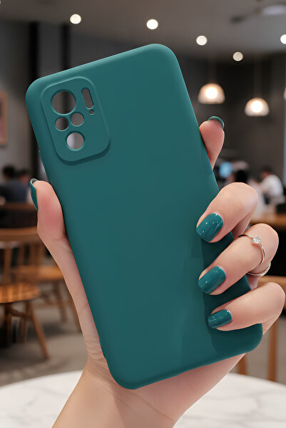 Hatreds Xiaomi Redmi Note 10S İçin Uyumlu İçi Kadife Sıvı Silikon Kılıf