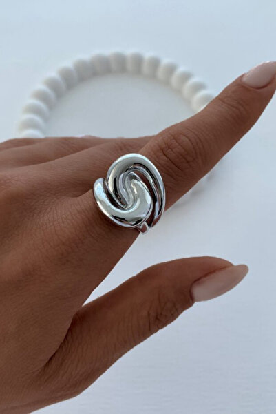 Leo'Stone خاتم فولاذي نسائي مصقول قابل للتعديل من سلسلة Premium