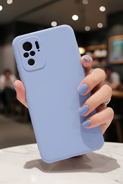 Hatreds Xiaomi Redmi Note 10S İçin Uyumlu İçi Kadife Sıvı Silikon Kılıf