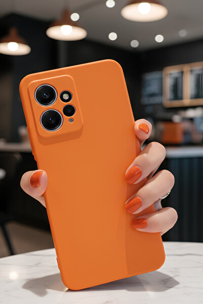 Hatreds Xiaomi Redmi Note 12 4G İçin Uyumlu İçi Kadife Sıvı Silikon Kılıf