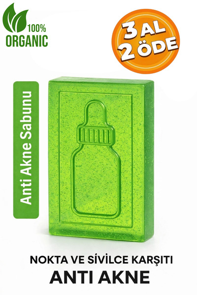 EpiRelax Anti Acne Sabunu 3x Acne Serumu Siyah Nokta Karşıtı Temizleme Barı Doğal Formül Acne