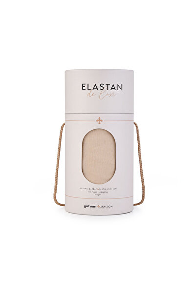 Yatsan Еластан De Luxe Натяжний простирадло та наволочка на подушку, молочно-...