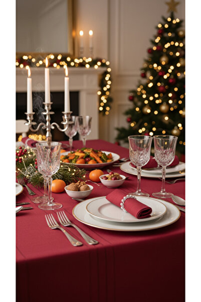 Tropikhome Masa Örtüsü Seti Çeyizlik 12 Kişilik 26 Parça Masa Örtüsü Seti