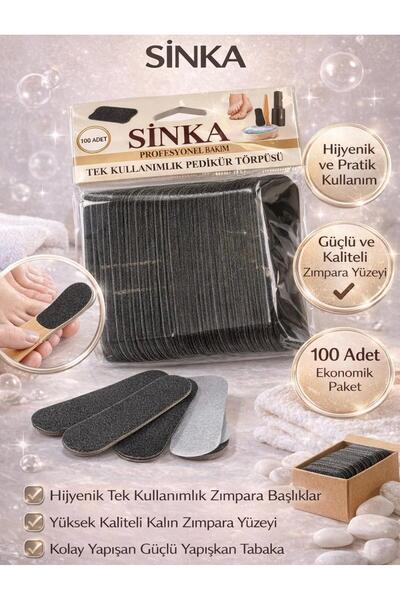 SİNKA Tek Kullanımlık Pedikür Törpüsü 100'lü Paket