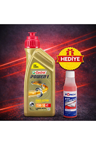 CASTROL Power1 4T 15W-50 Motosiklet Motor Yağı 1 Lt