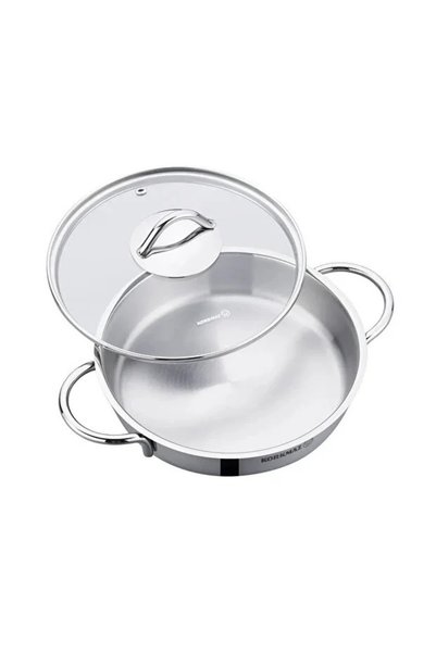 KORKMAZ Piccata Stainless Steel Cookware Set (TOMBIC). Consists Of 6 Pieces. / A1805