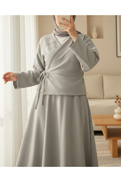 HİJABAYA Σετ κασετίνας κιμονό με φούστα με δέσιμο μπροστά