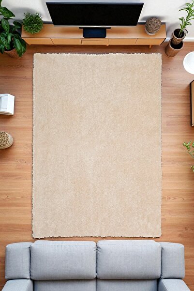 Prizma Romanza Kaymaz Yıkanabilir Halı | Krem