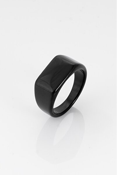 UKHWD SUPPLY 316L Steel Rectangle Cut Men's Ring