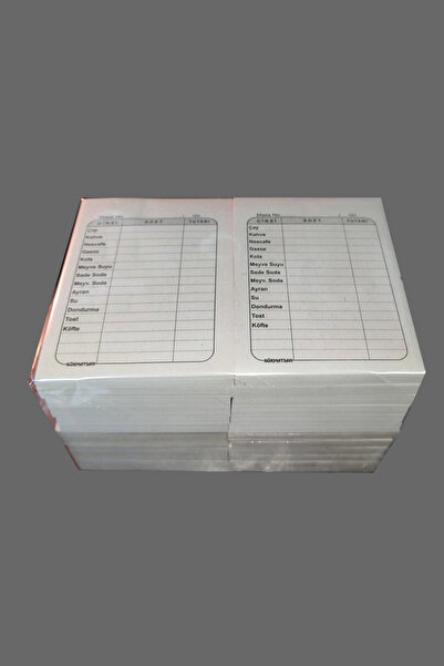 Gürmatsan Matbaa Kırtasiye ve Ofis Ekonomik Paket 24'lü Oyun Fişi, Masa Oyunu Defteri Masa Oval Adisyon