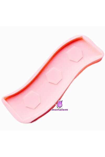 morlalem m 3'lü Sunumluk Mumluk Saksılık Taban Silikon Kalıp K-1117, Polyeste...