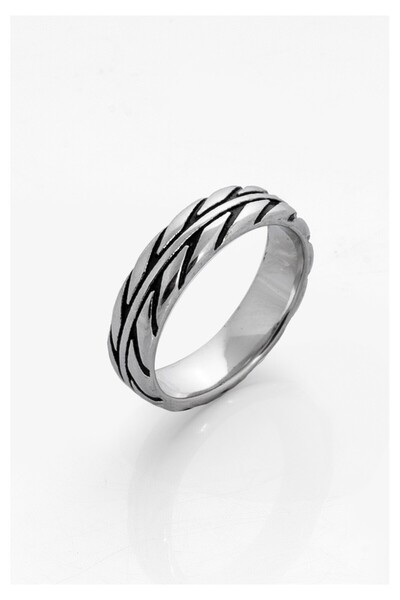 UKHWD SUPPLY Twist Men's Ring