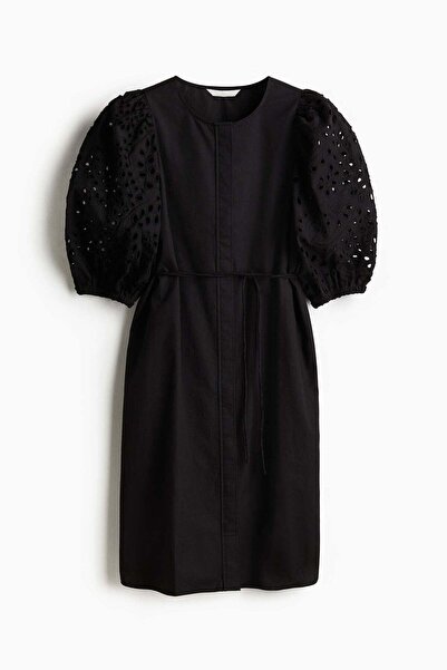 H&M Broderie anglaise-sleeved dress