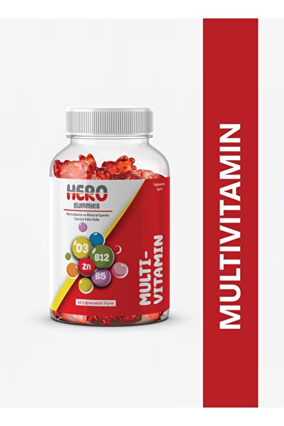 Hero Gummies Multivitamin Çiğnenebilir Form Vitamin Gummy-Mix