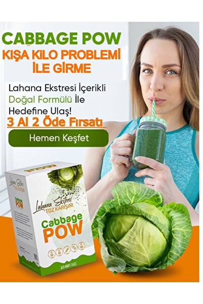 Cabbage Pow Lahana Powder Lahana Ekstralı Detox Çayı