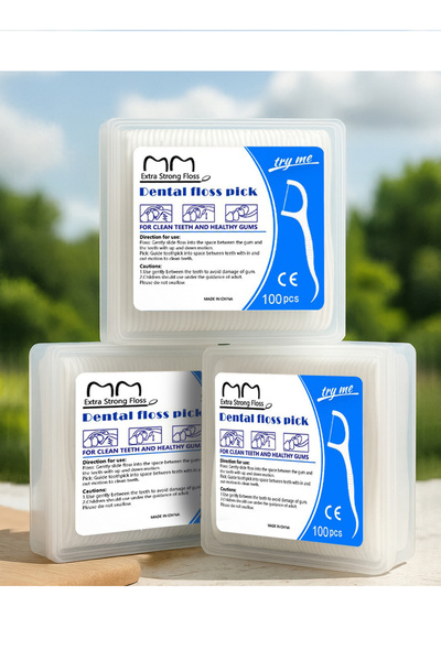 L&Wen Disposable Dental Floss Picks, Portable Toothpicks Flossers, Effective Teeth Cleaning, 300 Count