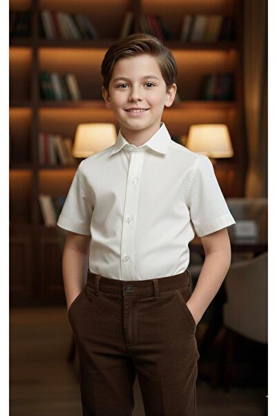 STAR GOGO KİDS Cămașă clasică pentru băiat din bumbac poplin