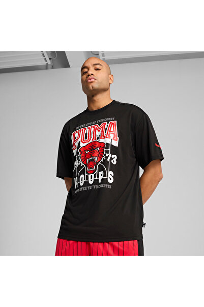 Puma Mens Rival Rage Basketball Tee - Black