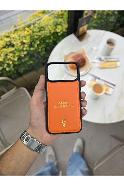 Visso leather İphone 17 PRO MAX Tam Uyumlu Hakiki Deri Premum Silikon İsme Özel Telefon Kılıfı Kadın Erkek