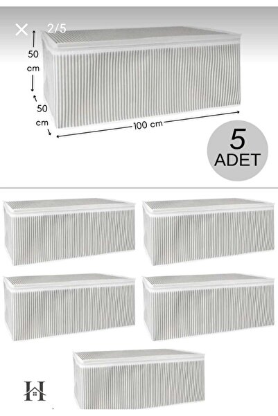 AYHOME Gri Çizgili Taşınma Malzemeleri Yorgan Hurcu Büyük Boy Organizer Çanta Hurç Büyük Koli