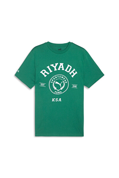 Puma تيشيرت رجالي مدينة الرياض - أخضر