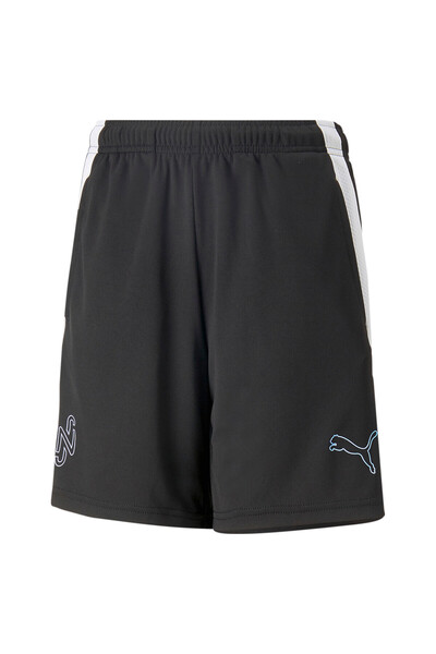 Puma شورت كرة قدم إبداعي من نيمار جونيور للأطفال - أسود