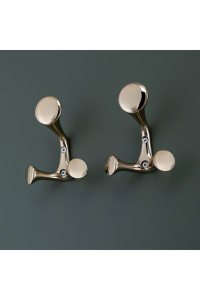 System 2030 Duvara Monte Portmanto Askılığı Altın Renk Çap 88 Mm