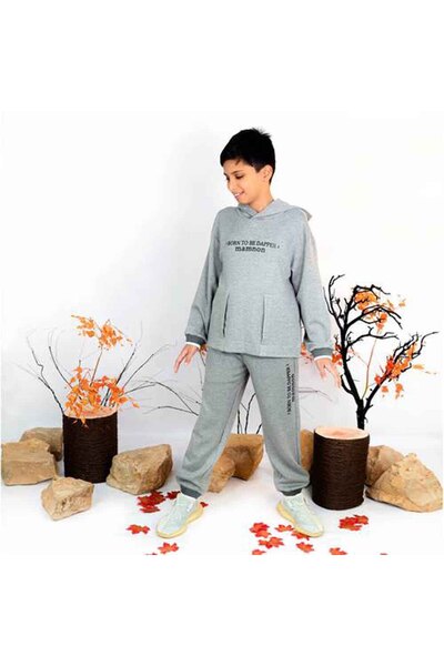 Mamnon Two-piece grey set with hat