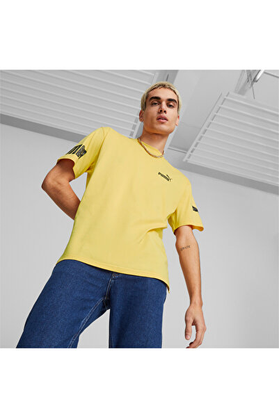 Puma Mens POWER T-Shirt - Yellow