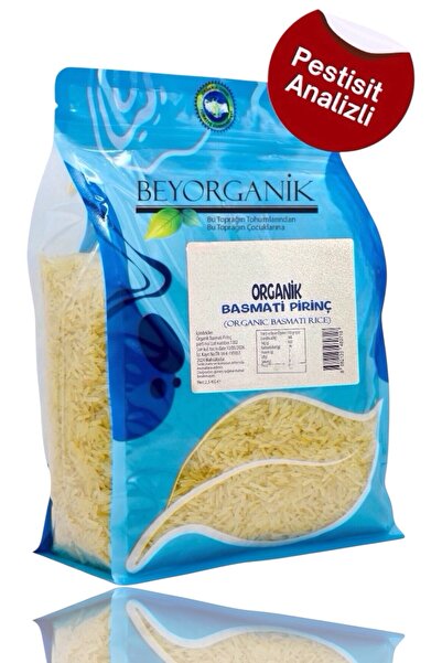 BEYORGANİK ORGANİK  Basmati Pirinç 2,5kg (PESTİSİT ve AFLATOKSİN ANALİZLİ)