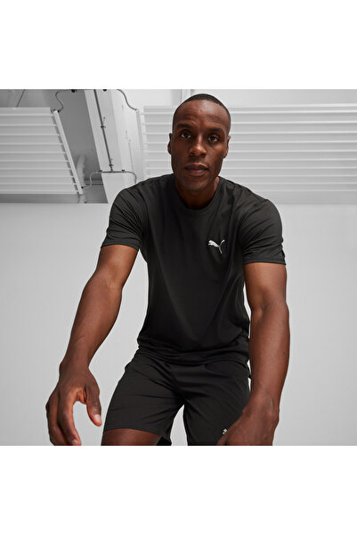 Puma Mens RUN CLOUDSPUN SHORT SLEEVE RUNNING TEE - Black