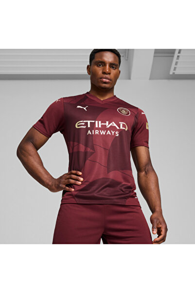Puma قميص مانشستر سيتي الثالث للرجال 24/25 - أحمر