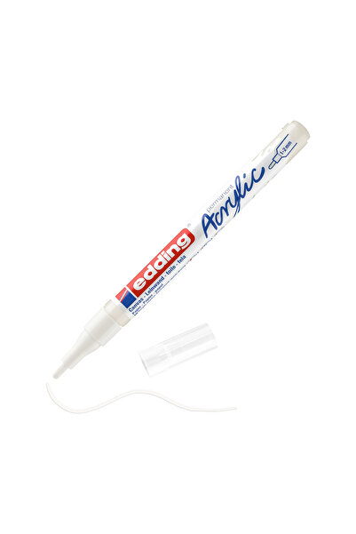 Genel Markalar 5300 İnce Uçlu Akrilik Markör - Trafik Beyaz - 1-2 Mm’Lik İnce...