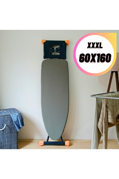 ASEV HOME Ütü Masası Kılıfı Keçeli İpli Stoperli Battal Boy 60x160 cm PREMİUM