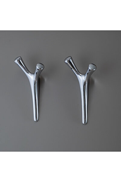 System 2070 Duvara Monte Portmanto Askılığı Krom Renk Çap 77 Mm