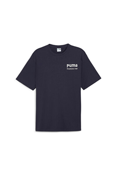 Puma Mens Team Graphic Tee - Blue
