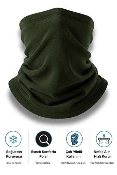 SINGLE SWORD Unisex Kışlık Polar Boyunluk & Bere | Çok Amaçlı Soğuk Hava Koru...