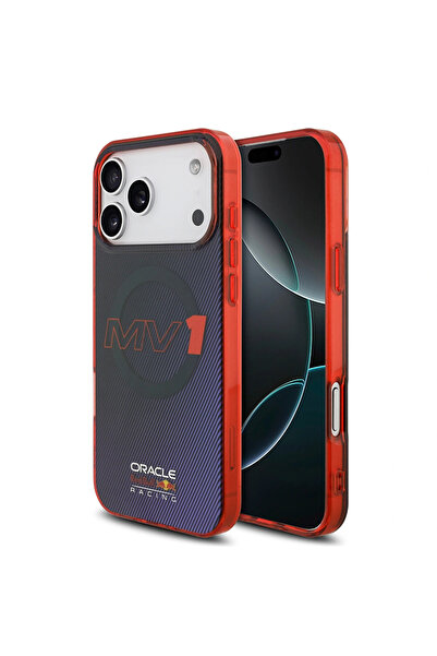 Red Bull iPhone 17 Pro Max Kılıf Redbull Lisanslı M-safeli Çift Katmanlı Çizg...