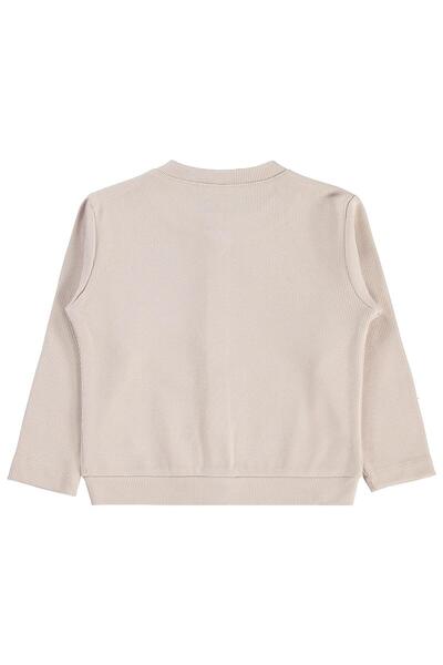 Civil Girls Cardigan with Bow Collar for Ages 2-5 - Ivory for Ages 4-5