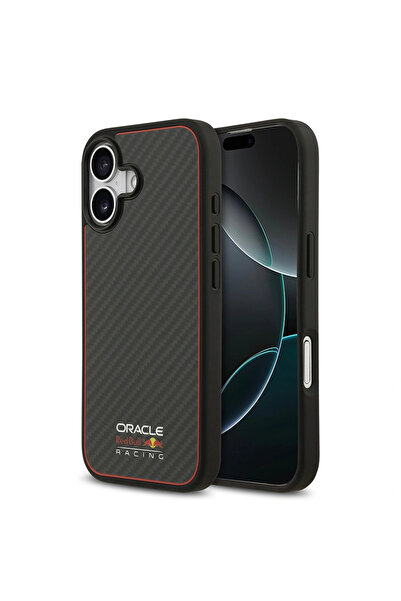 Red Bull iPhone 17 uyumlu Kılıf Redbull Lisanslı M-safeli Karbon Fiber Parlay...