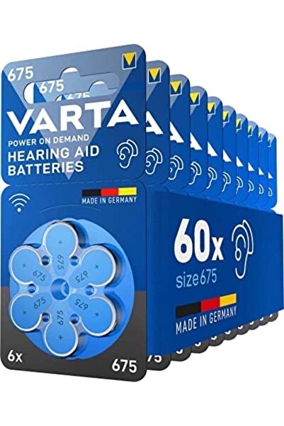 Varta 675 Numara Işitme Cihazı Pili (60 ADET - 10 PAKET)