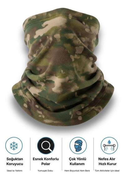 SINGLE SWORD Unisex Kışlık Polar Boyunluk & Bere | Çok Amaçlı Soğuk Hava Koru...