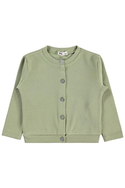 Civil Girls Cardigan with Bow Collar for Ages 2-5 - Green 2-3 Years