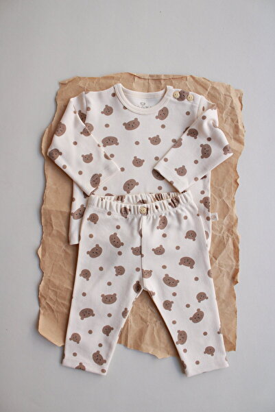 Oh La La Koala For Little Ones Teddy Bear Printed Baby Bottom and Top Set