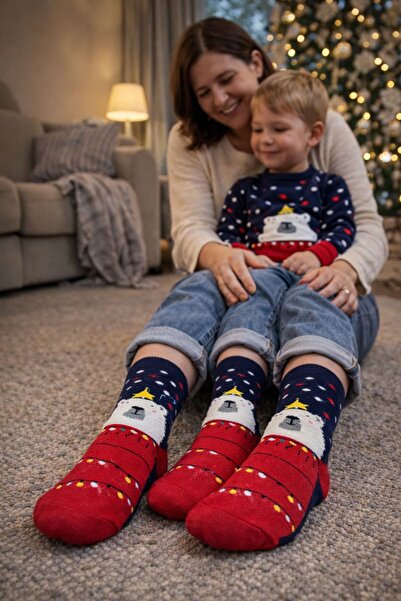 YOTITEX جوارب عائلية للعام الجديد ذات قاعدة حرارية مضادة للانزلاق - 5 خيارات ...