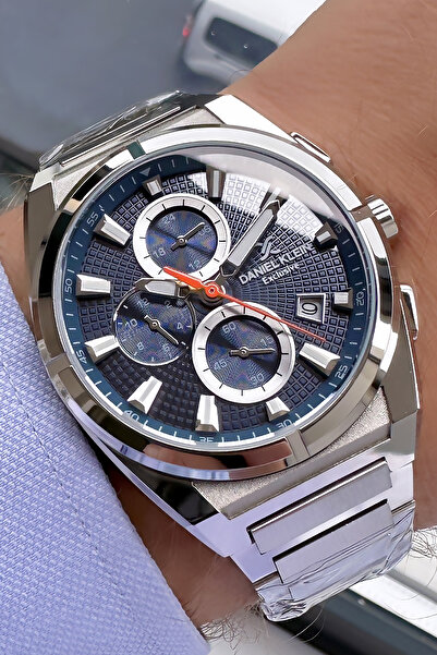 Daniel Klein ساعة يد رجالية أصلية متعددة الوظائف حصرية 3ATM مقاومة للماء بالل...