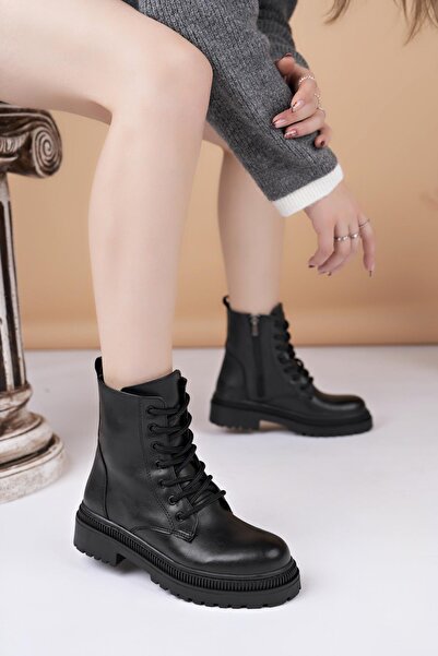 Nesil Shoes Fncy 400 Siyah Postal Kadın Bot