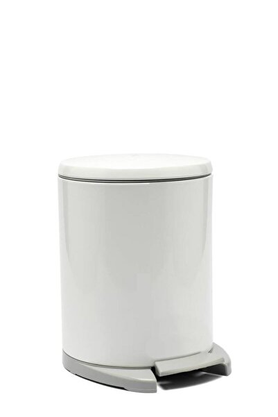 ÇIRPAN EV Coș de gunoi alb de 6 litri cu pedală CIGO