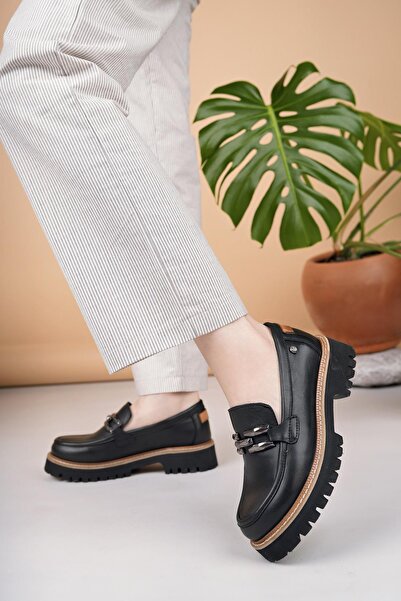 Mammamia D25YA 3695 Чорні шкіряні чоловічі туфлі