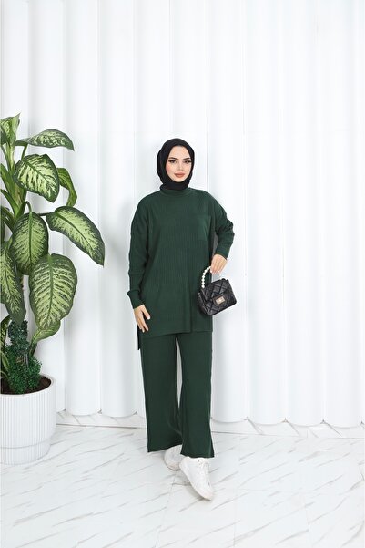 NİSUM MODA بدلة تريكو مع بنطلون